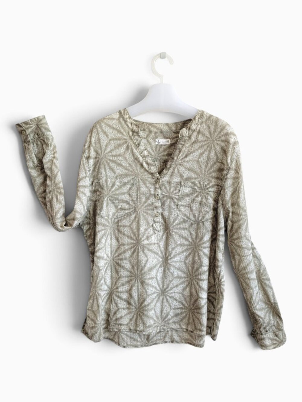 Carve Designs Dylan Gauze Tunic XL Organic Cotton Starburst Print Boho